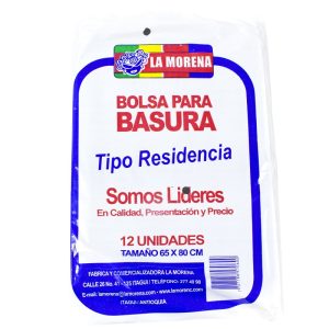 BOLSA RESIDEN NEGRA L/M 65*80*12u P*36